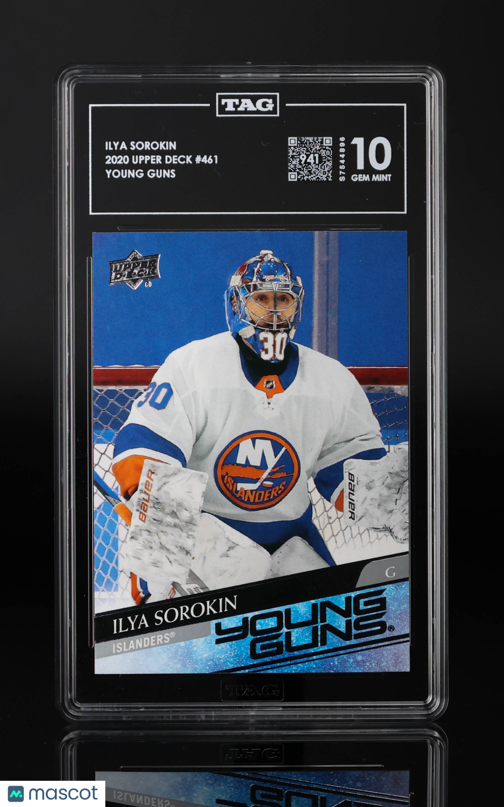 Ilya Sorokin 2020-21 Upper Deck Series 2 #461 Young Guns TAG 10