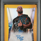 Roman Reigns 2023 Panini Prizm WWE Throwback Signatures #TBRRN Gold /10 PSA 8