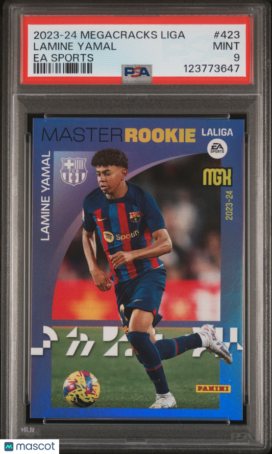 Lamine Yamal 2023-24 Panini Megacracks Laliga Ea Sports #423 PSA 9