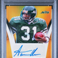 Aaron Glenn 2024 Panini Prizm Flashback Autographs #FBAAGN Gold 4/10 PSA 9