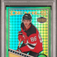 Jack Hughes 2019 O-Pee-Chee Platinum Retro - Green Houndstooth Rookie /15 PSA 9