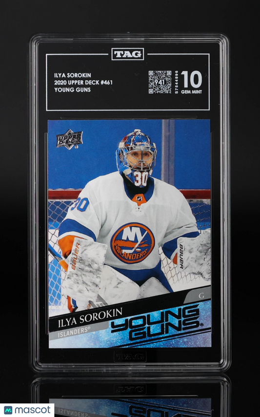 Ilya Sorokin 2020-21 Upper Deck Series 2 #461 Young Guns TAG 10