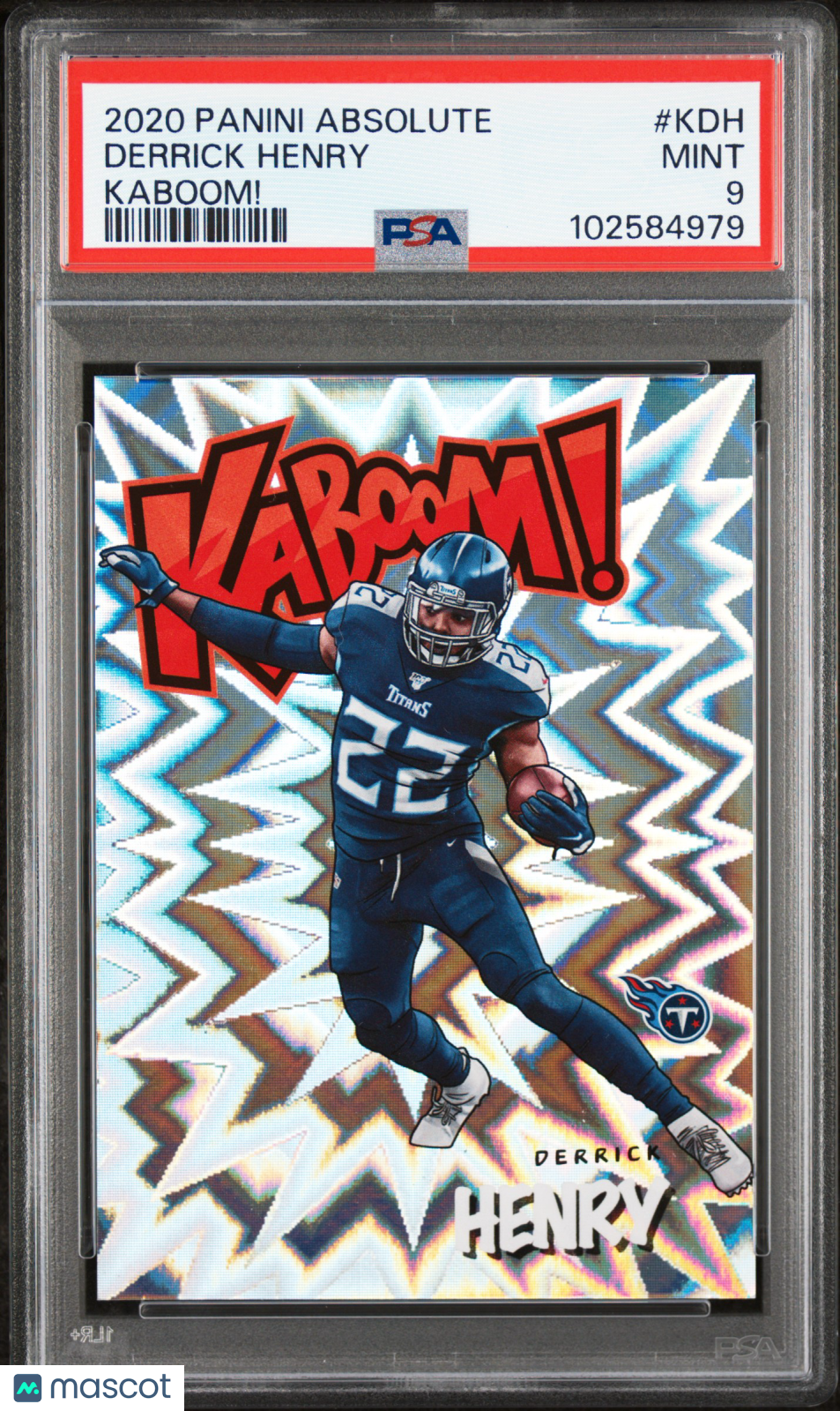 Derrick Henry 2020 Panini Absolute Kaboom! #KDH PSA 9