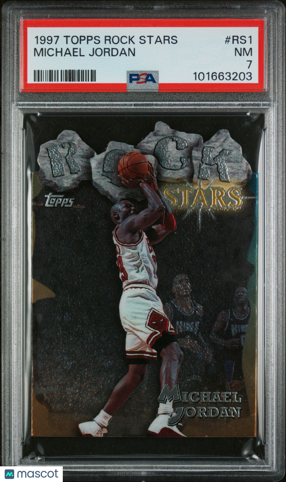 Michael Jordan 1997 Topps #RS1 Rock Stars PSA 7