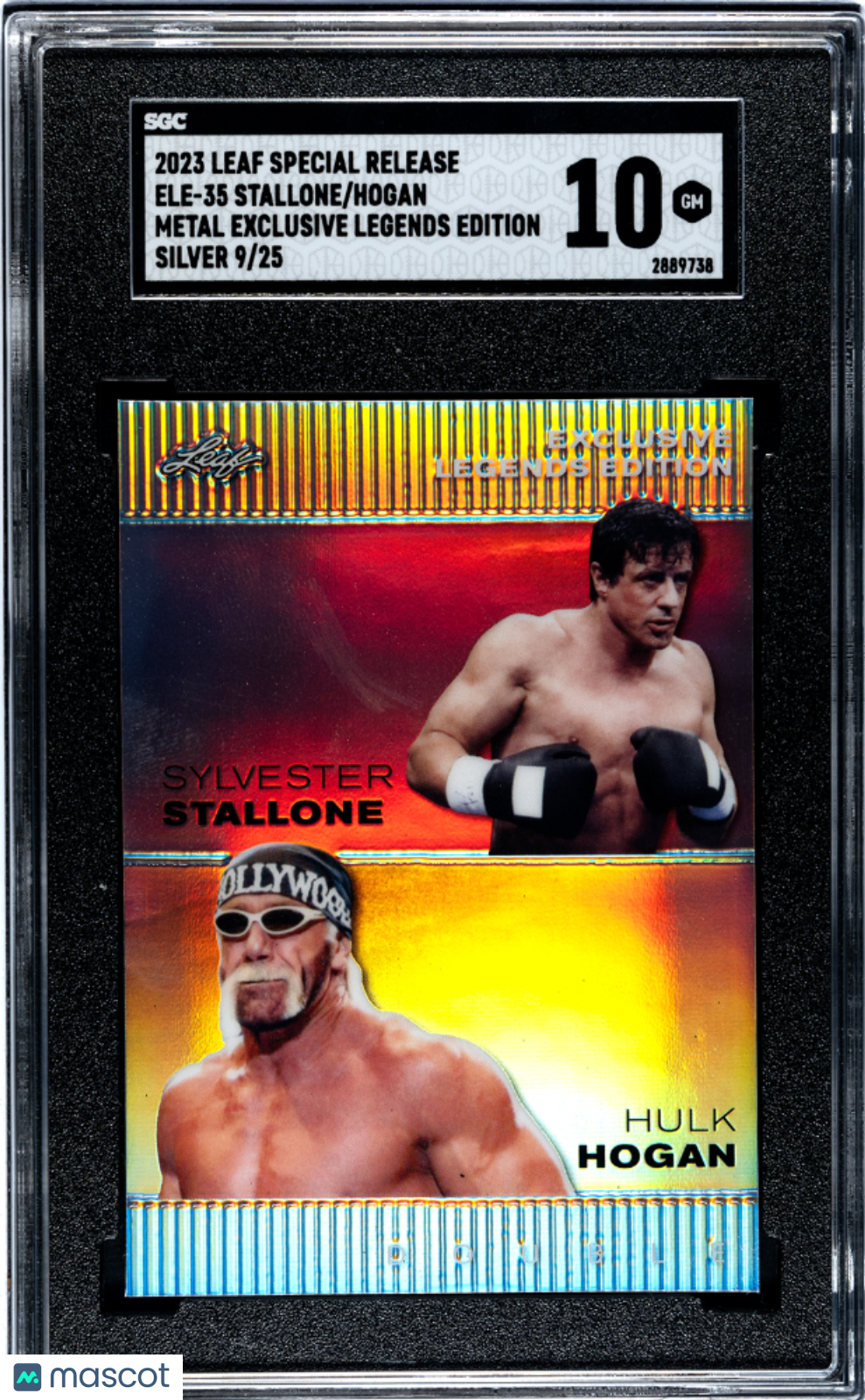 Hogan Stallone 2023 Leaf Special  Metal Exclusive Legends Ed. Silver /25 SGC 10