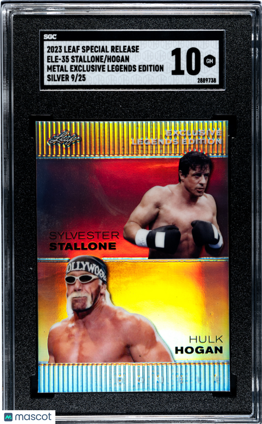 Hogan Stallone 2023 Leaf Special  Metal Exclusive Legends Ed. Silver /25 SGC 10
