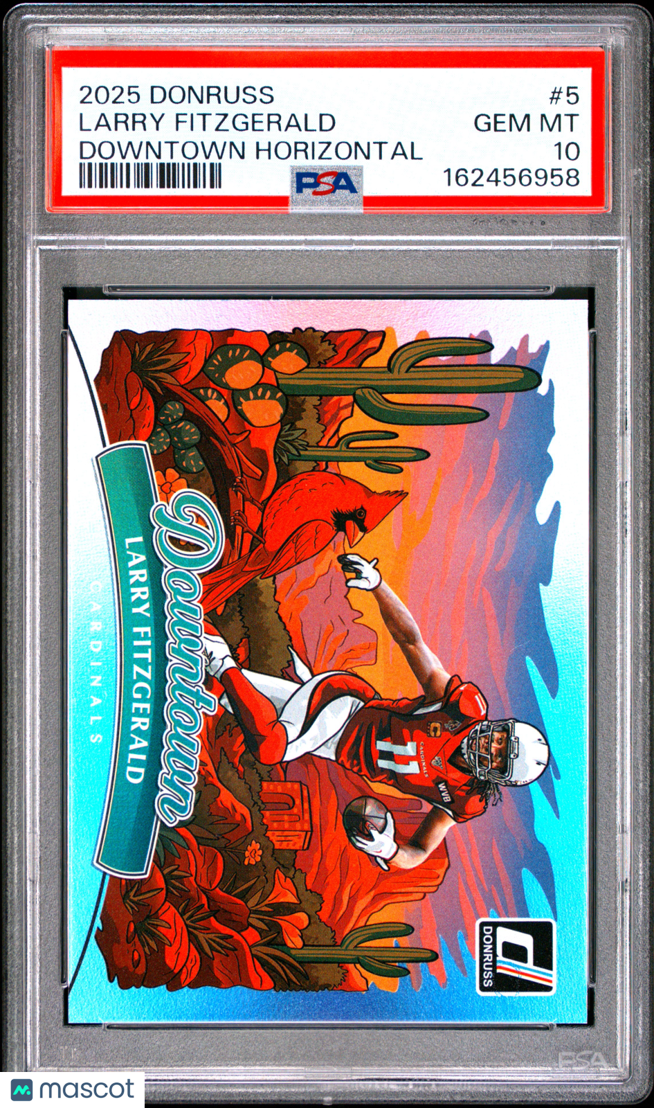 Larry Fitzgerald 2025 Panini Donruss Downtown Horizontal #5 PSA 10
