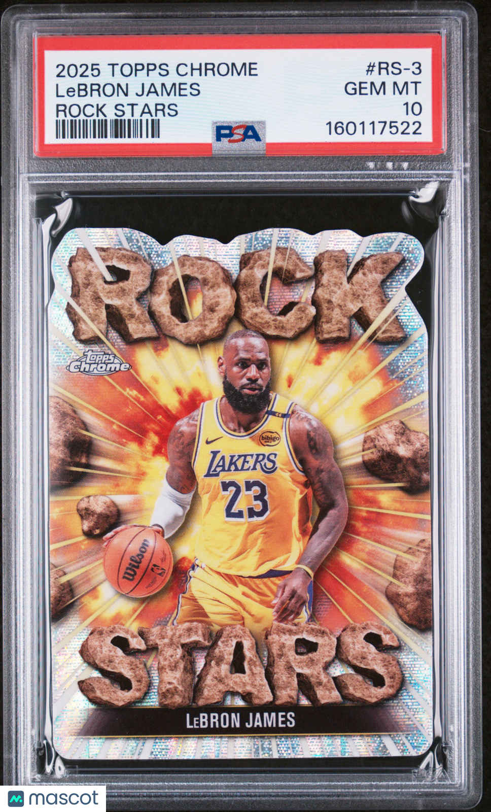 LeBron James 2025 Topps Chrome Rock Stars #RS-3 PSA 10