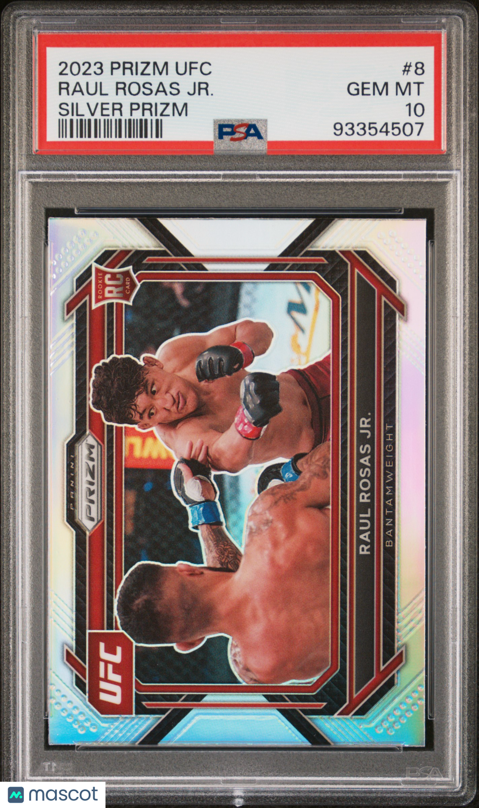 Raul Rosas JR. 2023 Panini Prizm UFC #8 Silver Rookie PSA 10