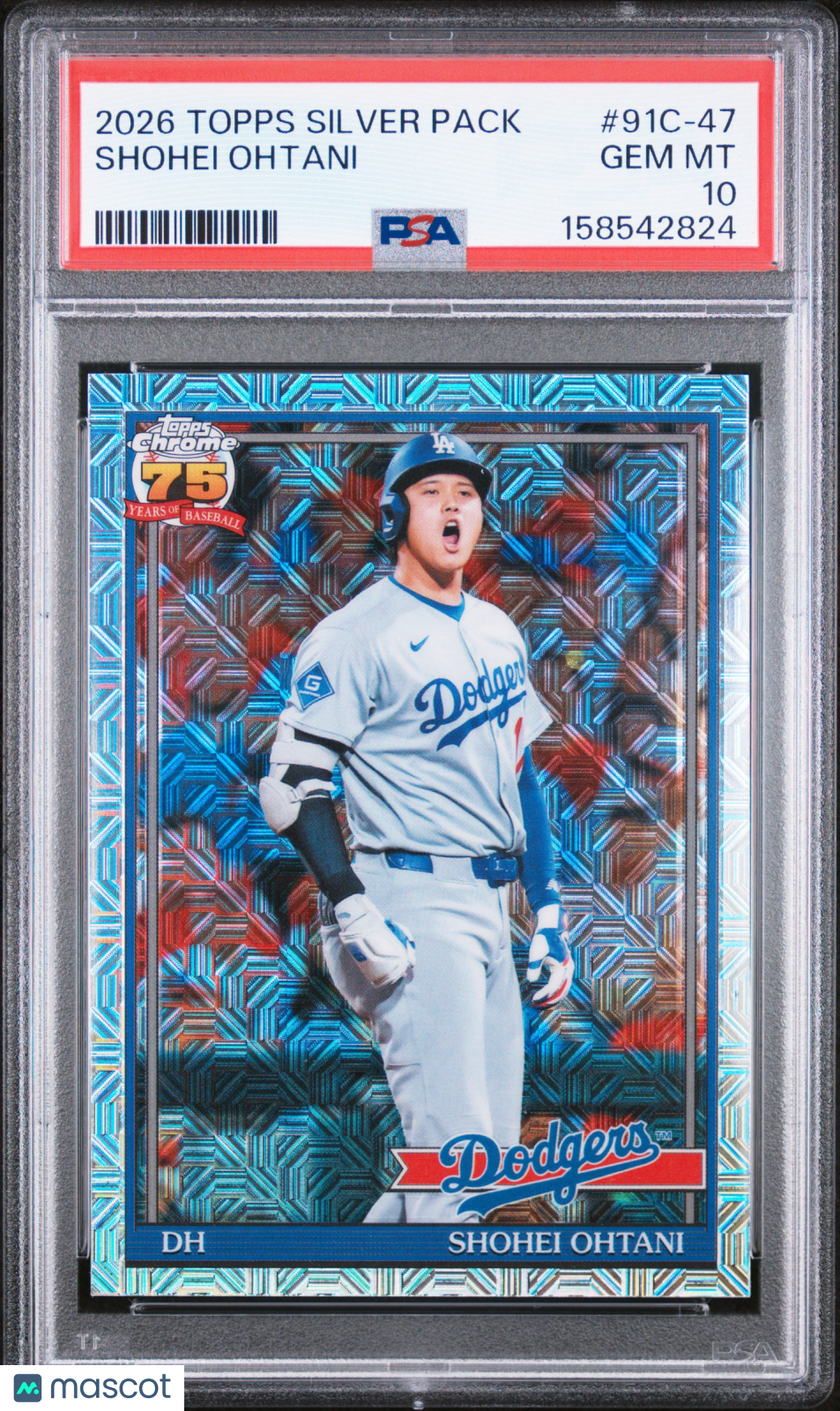 Shohei Ohtani 2026 Topps Silver Pack 1991 Chrome Promo #91C-47 PSA 10