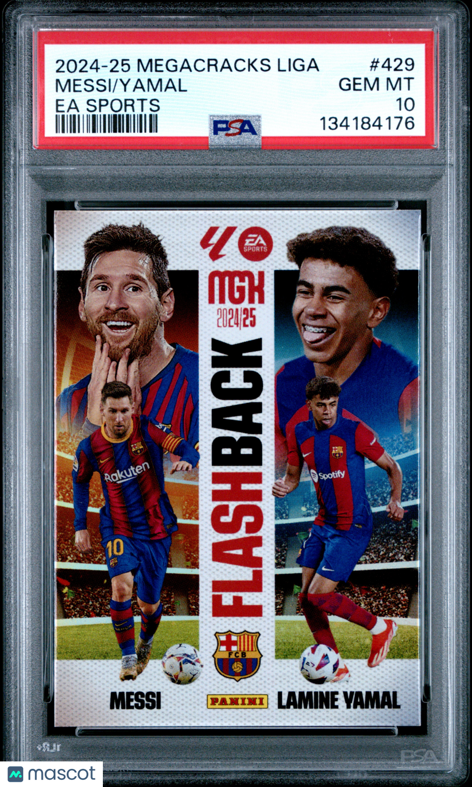 Lionel Messi Lamine Yamal 2024 Panini Megacracks MGK Laliga Ea Sports 429 PSA 10