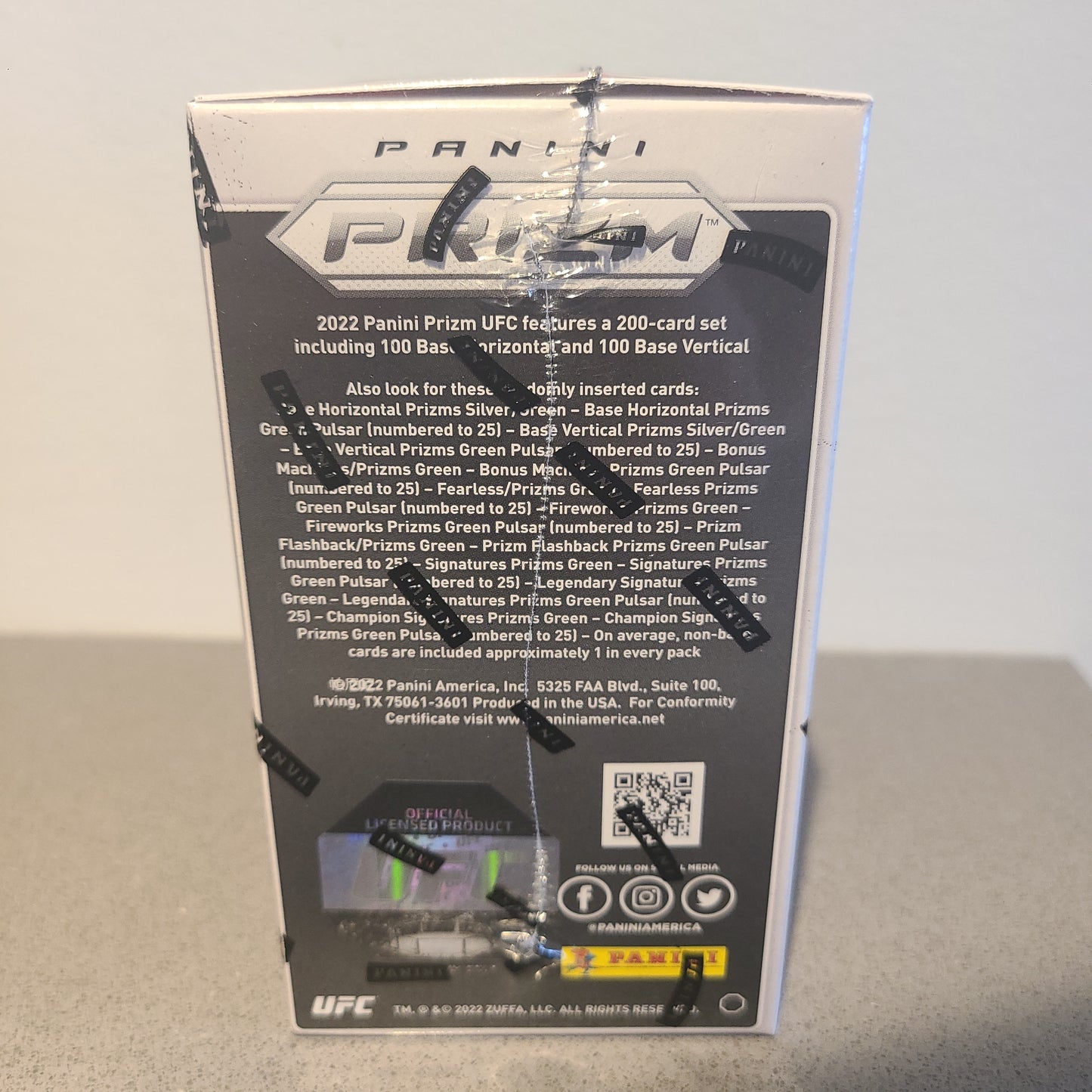 2022 Panini UFC Prizm Trading Card Blaster Box