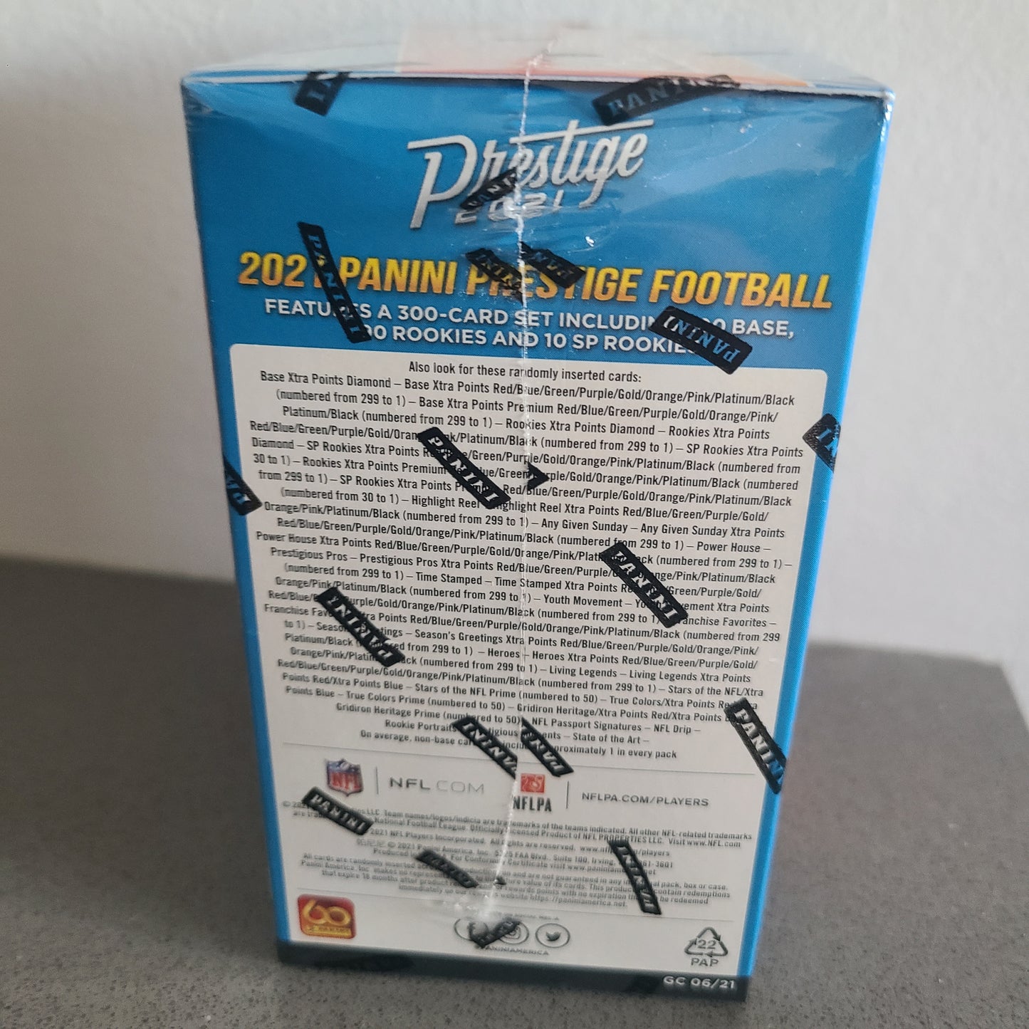 2021 Panini NFL Prestige Football Trading Card Blaster Box